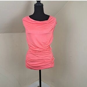 NWT P.Luca Milano Women's Pink Lace Floral Top Size M